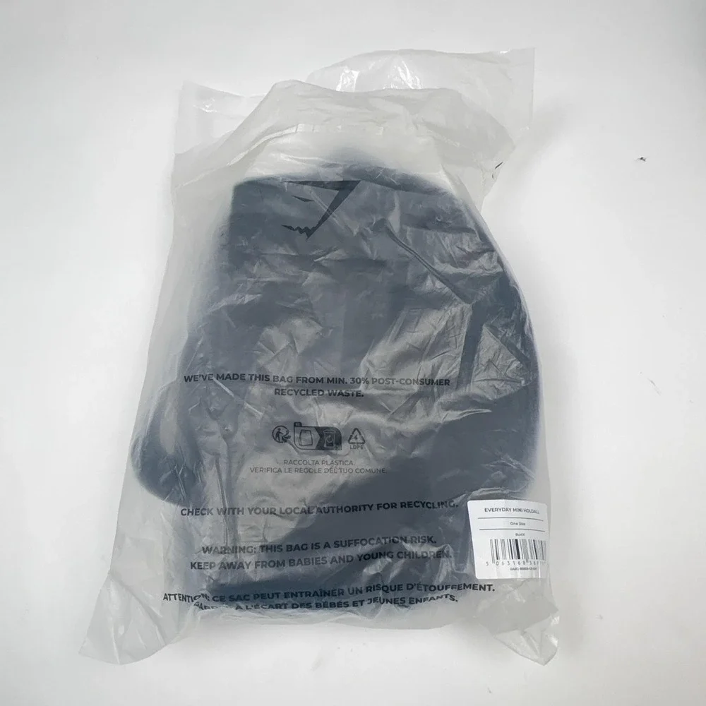 Gymshark Black Everyday Mini Holdall Duffle Bag One Size Gym Soft Case